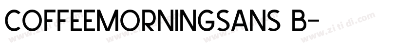 CoffeeMorningSans B字体转换